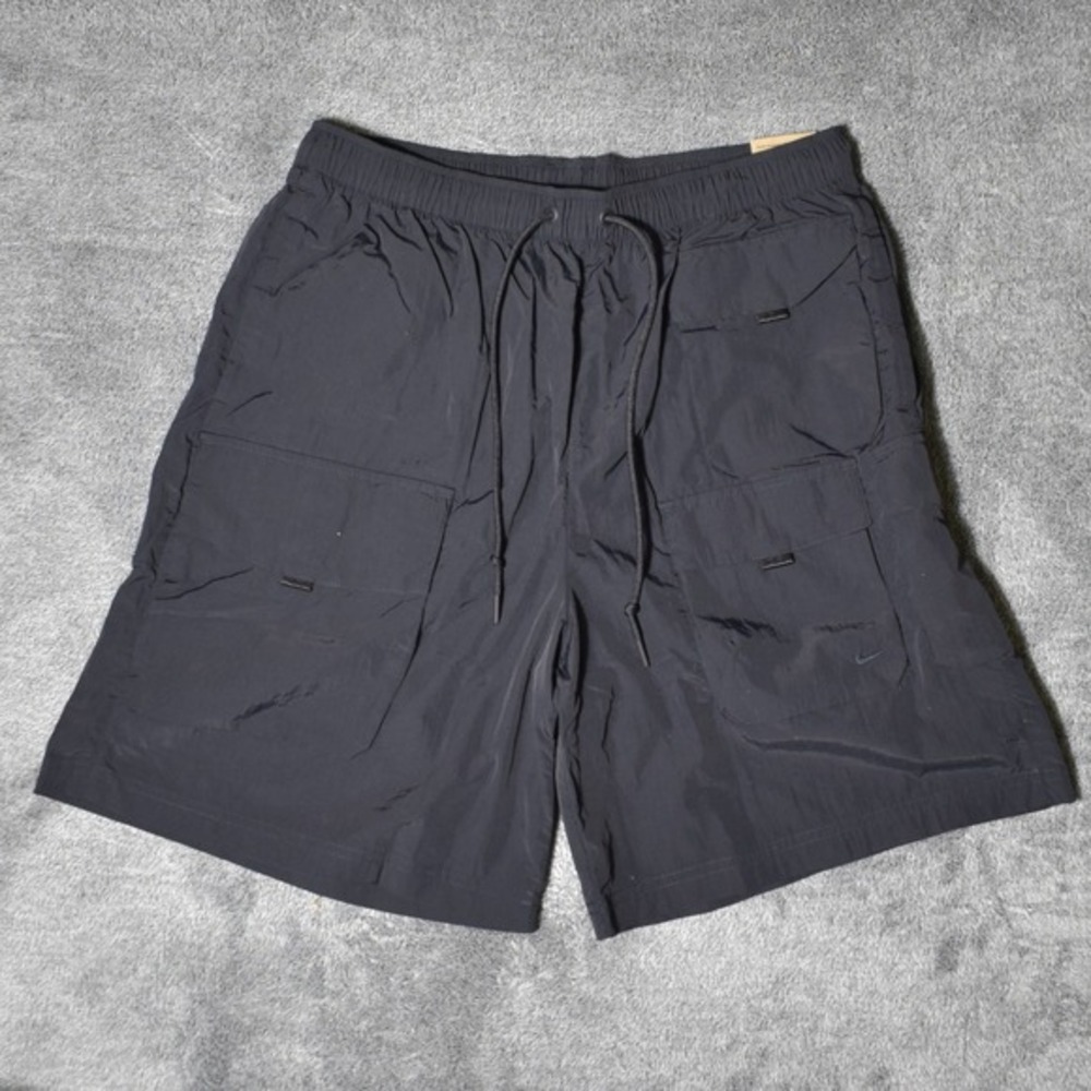 Nike Tech Woven Loose Fit Cargo Shorts Men's Sz Medium Tall Black NWT HJ0677-010
